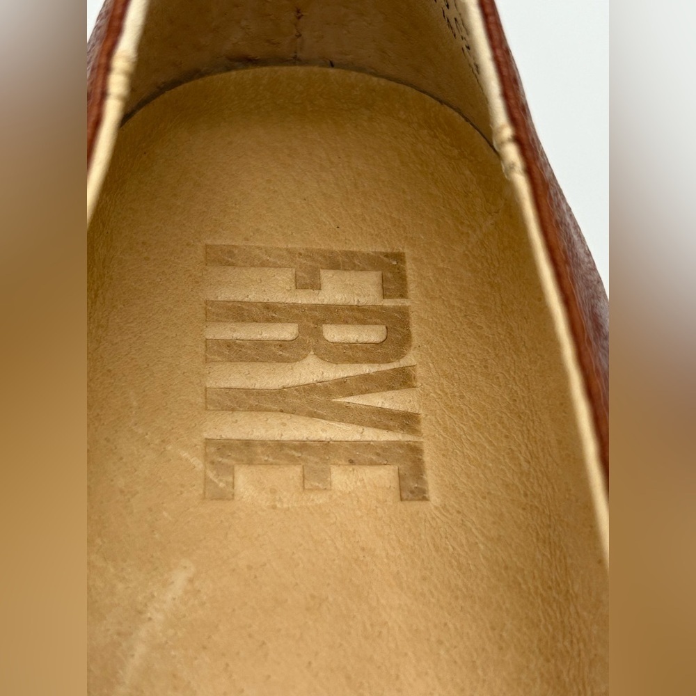 Frye Melanie Slip-On Flats Brown Size 11M Soft Leather Casual Shoes New With Box - Picture 7 of 11